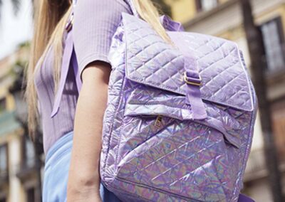 girl fashion textile backpack
