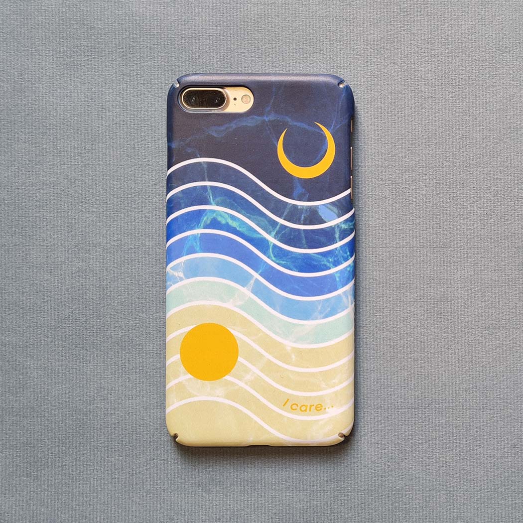 illustrated recycled iphone case cover