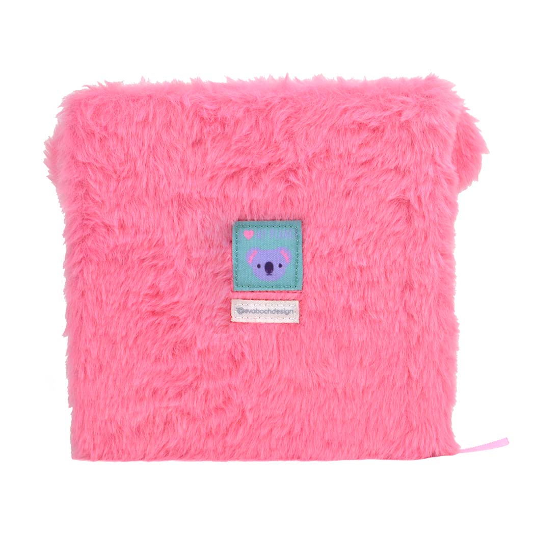 Fluffy Plush Fashion Kid Pink Notebook