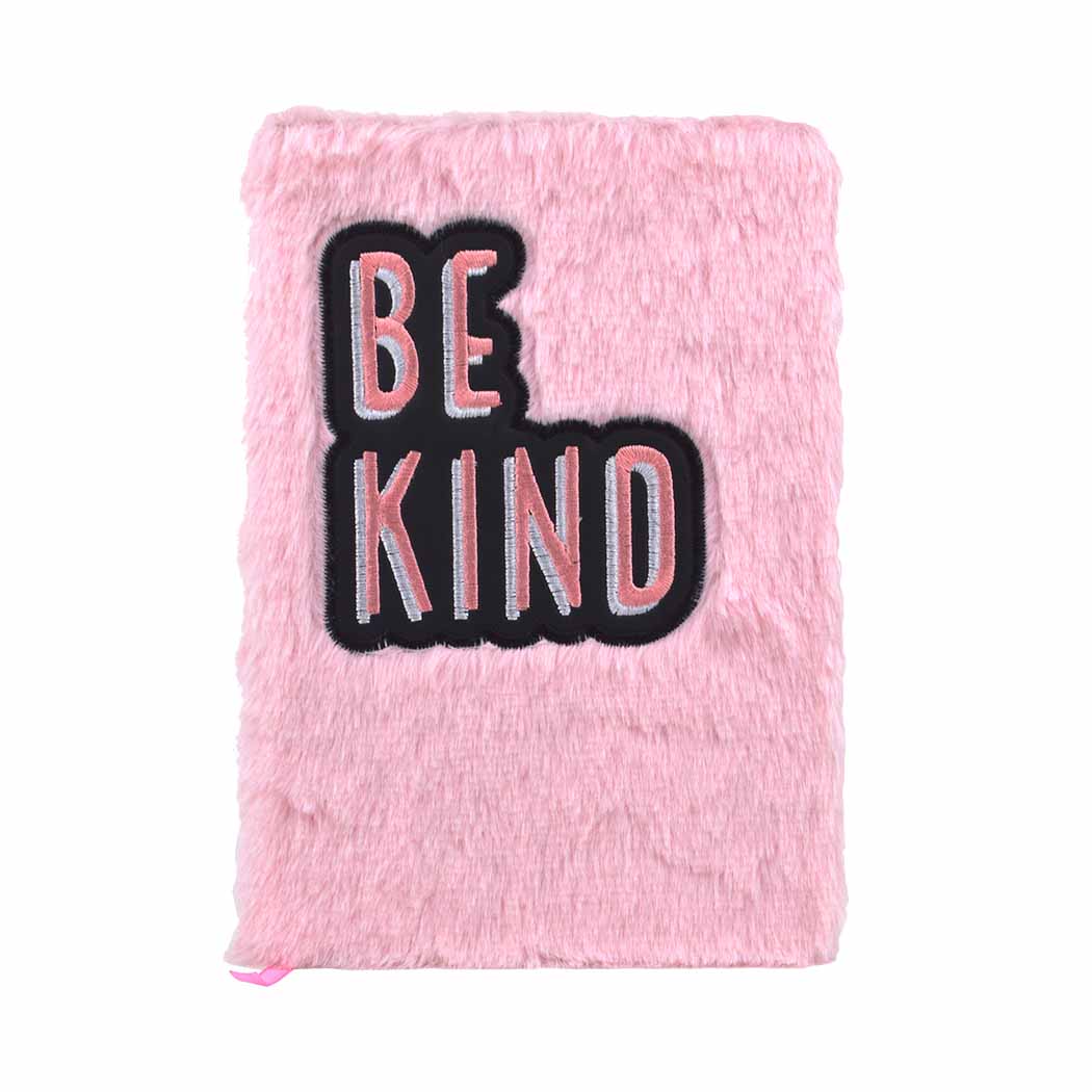 fashion notebook fluffy pink